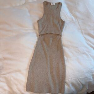 wilfred free aritzia Sleeveless Tan Knit Dress XS